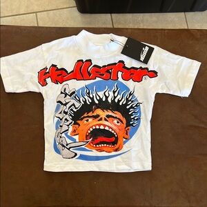 Hollister White Graphic Kids Tee